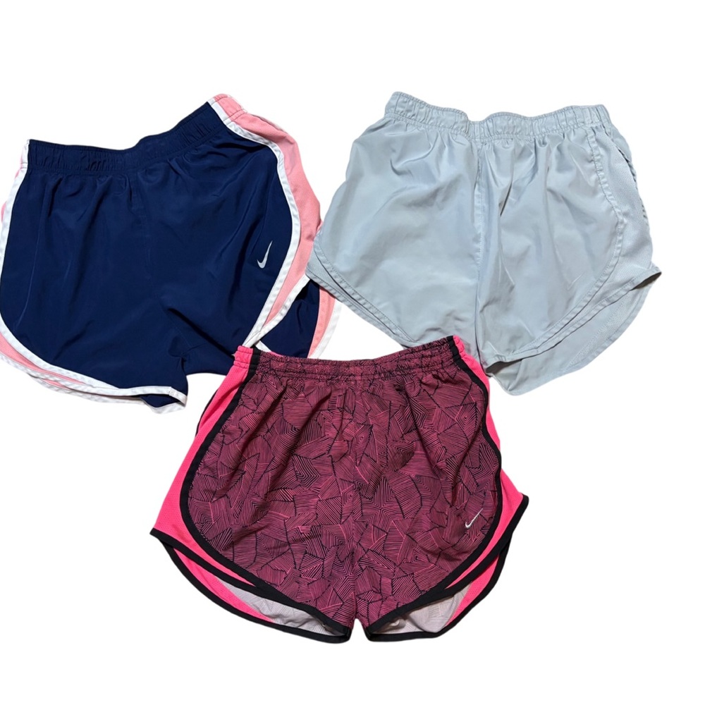 Nike Women's Athletic Shorts - Blue, Light Gray, Pink